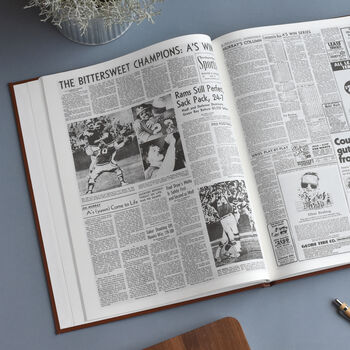 Oakland Athletics Personalised Gift Newspaper Book, 10 of 11