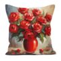 Vermilion Vitality Hand Made Poly Linen Cushions, thumbnail 2 of 8