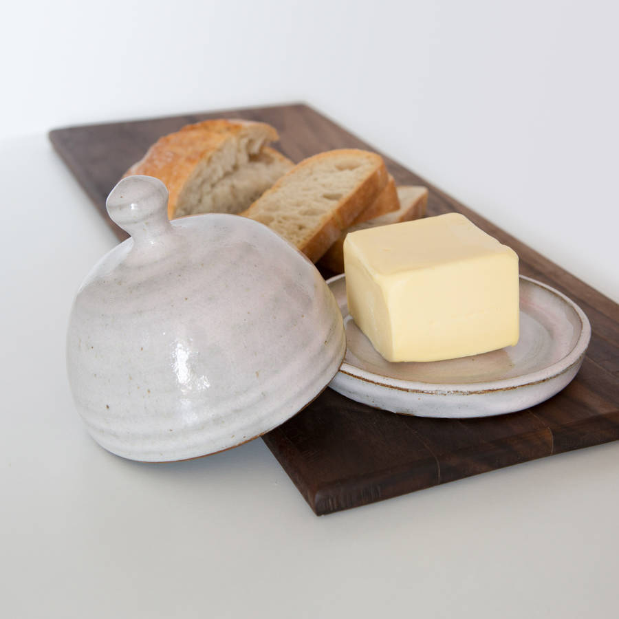 stoneware butter dish by clod & pebble