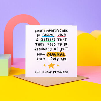 Employees This Is Your Reminder Card, 2 of 2