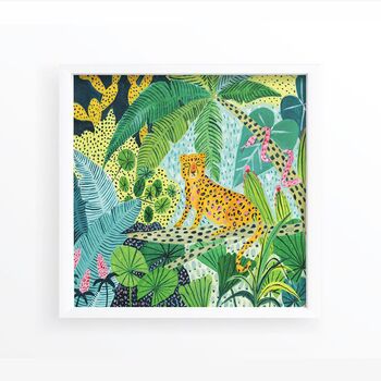 Jungle Leopard Art Print, 3 of 6