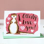 Funny Otter Valentine's Card, thumbnail 1 of 7