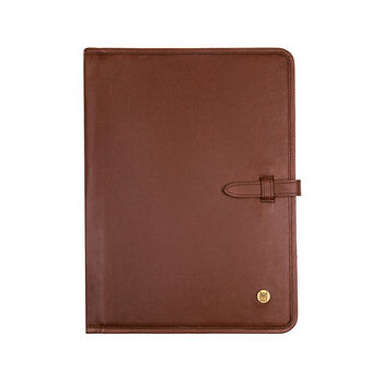 Personalised A4 Leather Document Holder In Brown, 2 of 8