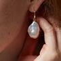Decus Large Baroque Freshwater Pearl Drops, thumbnail 1 of 4