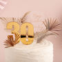 Personalised Palm Leaf Pampas Disc And Age Topper Set, thumbnail 1 of 3