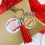 Personalised Valentine Keyring And Bag Charm, thumbnail 6 of 8