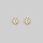 Opal Cluster Stud Earrings, thumbnail 2 of 4