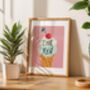 Cool Kid Ice Cream Art Print, thumbnail 4 of 4