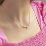 Asymmetric Pearl Bar Initial Necklace, thumbnail 2 of 10