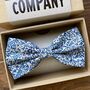 Liberty Bow Tie In Navy And White Ditsy Floral, thumbnail 1 of 3