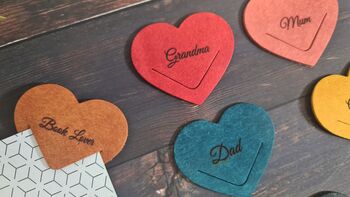 Corner Personalised Leather Bookmark Gift, 4 of 6