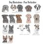 Personalised Illustrated Dog Cushion, thumbnail 8 of 8