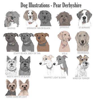 Personalised Illustrated Dog Cushion, 8 of 8