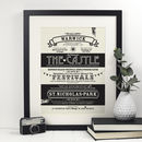 Warwick Location Typography Print By Octavia Plum | notonthehighstreet.com