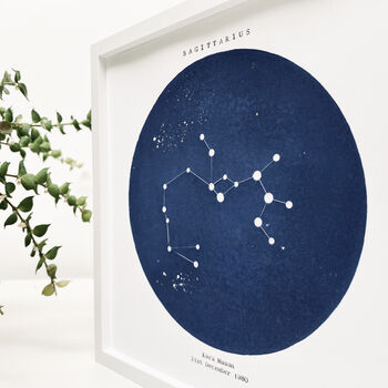 Personalised Star Sign Constellation Light Sagittarius, 3 of 9