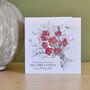 15th Anniversary Flower Bouquet Card, thumbnail 1 of 2