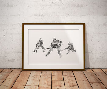 Ice Hockey Poster Print, 3 of 3