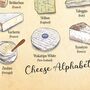 Cheese Alphabet, A Z Of Cheese, Cheese Art, thumbnail 6 of 11
