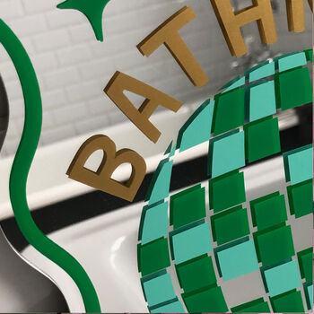 Bathroom Disco Decal Mirror, 3 of 7