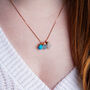 Pisces Zodiac Crystal Necklace, thumbnail 2 of 10