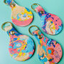 Personalised Handmade Marble Key Fob, thumbnail 1 of 7