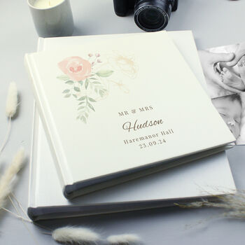 Personalised Floral Square Photo Album, 6 of 8