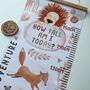 Personalised Lion And Friends Height Chart, thumbnail 3 of 6