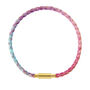 Rainbow And Gold Braided Bracelet, thumbnail 3 of 7