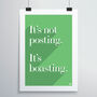 Posting Is Boasting Print, thumbnail 11 of 12