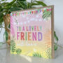 Festival 'Lovely' Friend Card, thumbnail 2 of 2