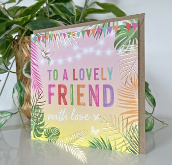 Festival 'Lovely' Friend Card, 2 of 2