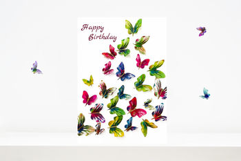 Purple Heart Butterfly Card, Love Card, 4 of 10