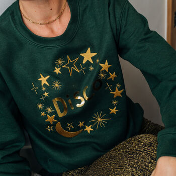 Personalised Star Christmas Embroidered Printed Sweater, 2 of 5