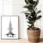Concorde Aircraft Close Up Print – Aviation Wall Art, Supersonic Jet Poster, Gift For Aviation Lovers, thumbnail 5 of 5