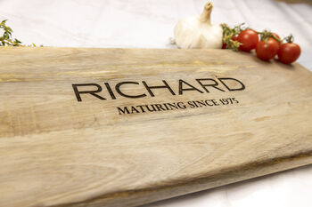 Personalised Mango Wood Serving Board For Birthdays, 2 of 4