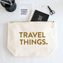 Travel Things Holiday Cosmetic Bag Pouch, thumbnail 4 of 5