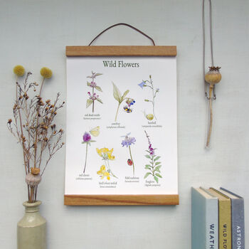Wild Flowers Canvas Wall Hanging, 5 of 8