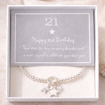 21st Birthday Stars And Charm Bracelet, 4 of 6