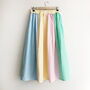 Pastel Cotton Midi Skirt, thumbnail 5 of 6