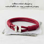 Men's Personalised Coordinate Silver And Cord Bracelet, thumbnail 6 of 9