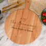 Personalised Family Night Pizza Chopping Board For Home, thumbnail 3 of 5