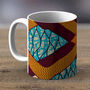 Purple, Blue And Orange African Print Fabric Mug 23, thumbnail 1 of 2