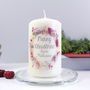 Personalised Wreath Christmas Candle, thumbnail 3 of 6