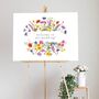Wildflower Welcome Sign Board, thumbnail 1 of 4