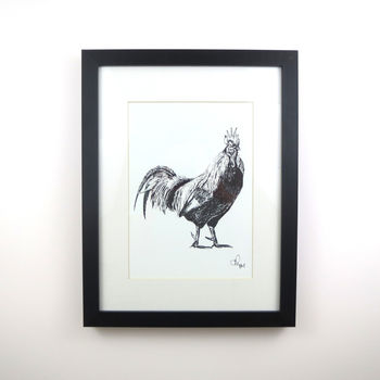 Five Framed Pen And Ink Illustrations Of Farm Animals, 2 of 11