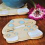 Ceramic Coasters Blue Spotty Toadstool Mushroom, thumbnail 1 of 6