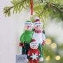 Family Personalised Christmas Decoration With Shovel, thumbnail 2 of 4