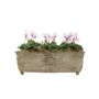 Cyclamen Metal Trough Planter – Purple And White Blooms, thumbnail 5 of 6