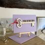 Personalised Love Is The Key Valentines Keepsake Card, thumbnail 8 of 10