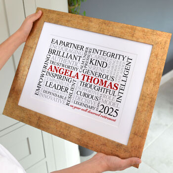 Personalised Retirement Word Art, 12 of 12